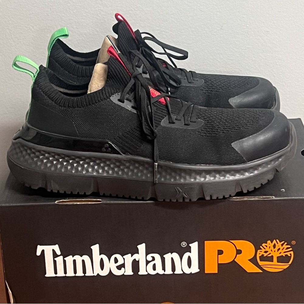Timberland PRO Setra Men’s 5 Composite Toe Black Knit Work Safety Shoes